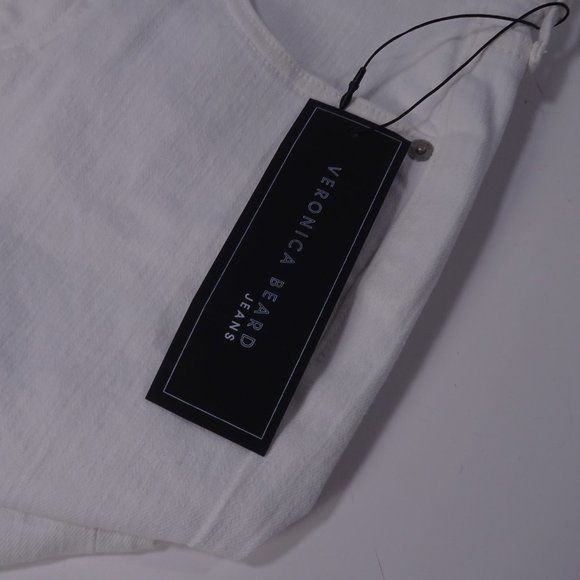 Veronica Beard Beverly Skinny Flare Jeans Sz 23 24 NWT 248 White - Picture 8 of 11